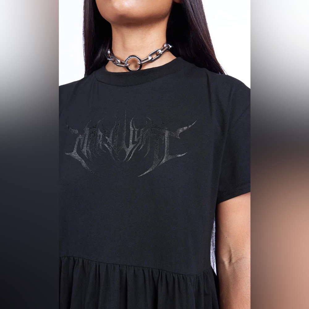 Mary Wyatt Aura Midi babydoll smock dress
